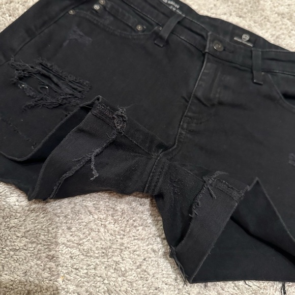 AG Adriano Goldschmied Denim - The Hailey Ex-Boyfriend Roll-Up Short - Size 25 - Picture 5 of 11